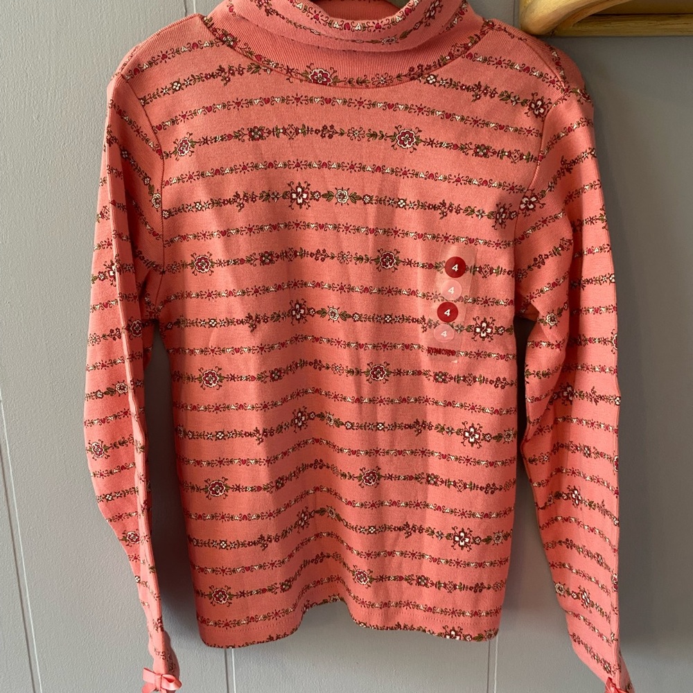 Gymboree Pink Floral Long Sleeve Top